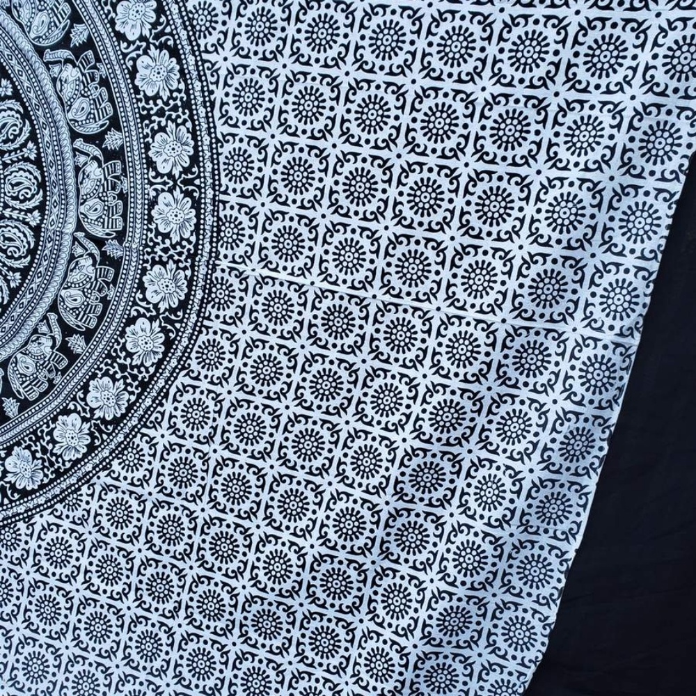 1 LEFT! Elephant Mandala Twin Tapestry - Picture 8 of 11